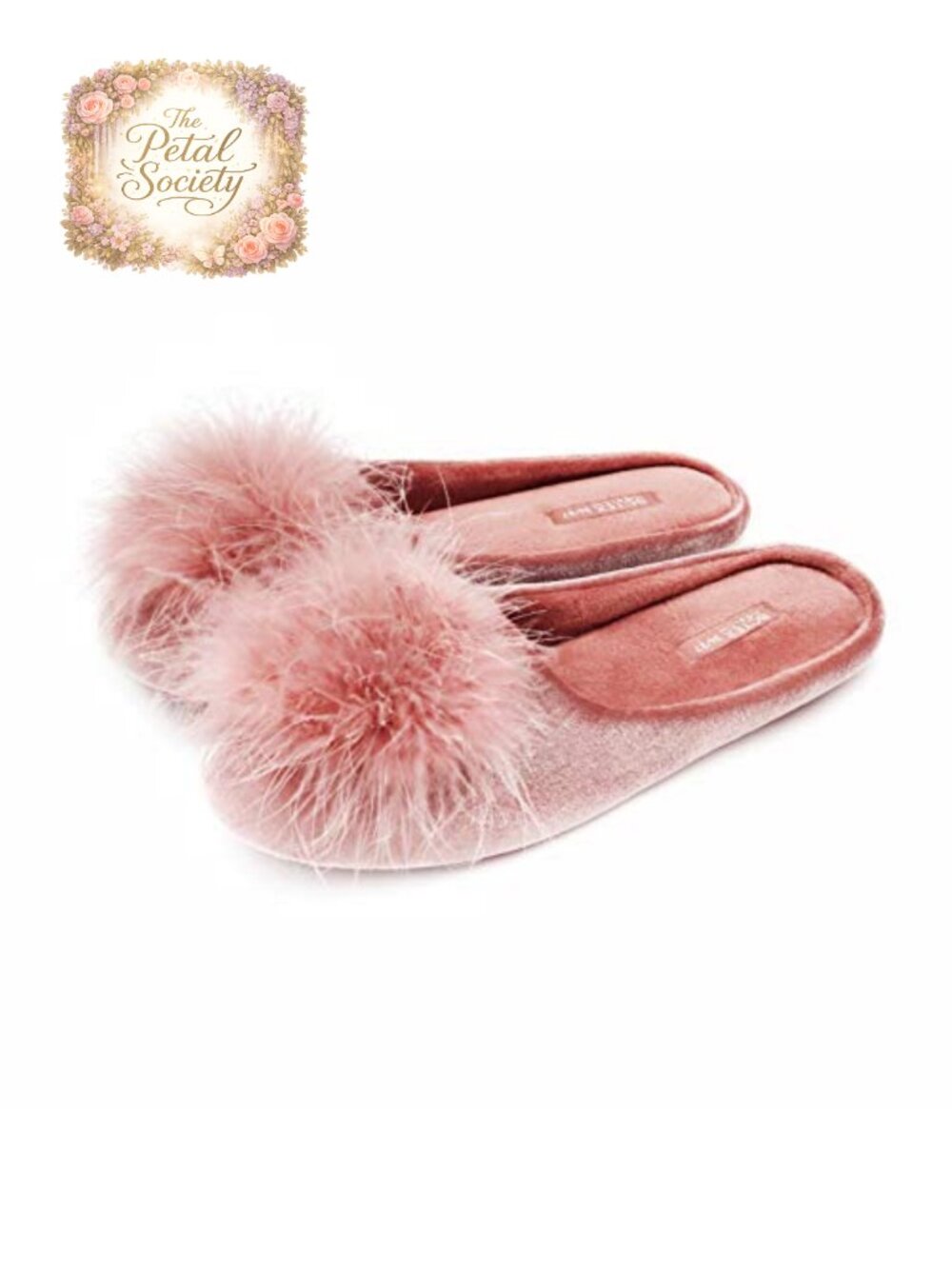 Fuzzy Velvet Memory Foam House Slippers